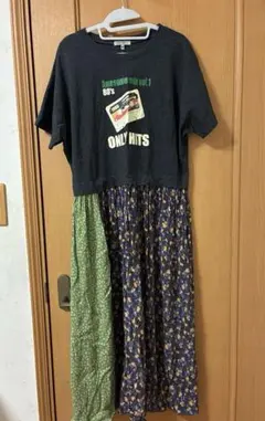 ニコアンド　MODE NORM CORE リメイクライクフラワーワンピース