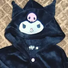 Kuromi フード付き着ぐるみルームウェアパジャマ 黒 150