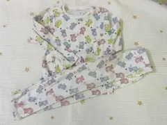 クマ柄 長袖パジャマ 120cm