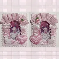 ♡ 萌 ホイップデコ トレカケース 量産型 ピンク リボン b8 セット ♡