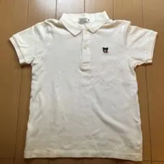 DOUBLE.B ホワイト ポロシャツ 130 Mikihouse