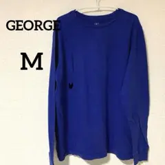 GEORGE 長袖カットソー【 M】青