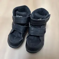 asics スクスク　黒 ハイカット スニーカー 17.5cm