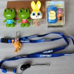 CONTACコンタック未使用ネックストラップ プルバックカー他、製薬会社 セット