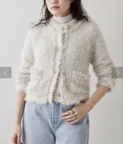 ウィムガゼット　ラメツィードニットジャケット　Whim Gazette 2025