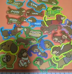 ダックスフンド　ステッカー　シール　23枚セット