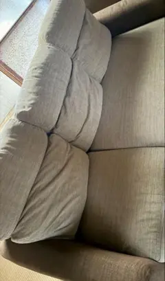 ベージュ ファブリック ソファ