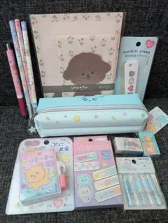 小学生 女の子 文房具 まとめ売り チェゴシム ペンポーチ 鉛筆 メモ