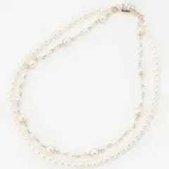 新品　エニィスィス　パール調2連 ネックレス