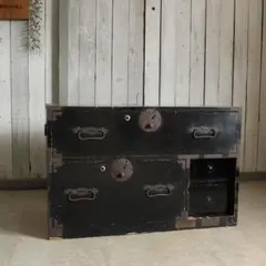 ジャンク 丸金具庄内箪笥 抽斗2段 - メルカリ
