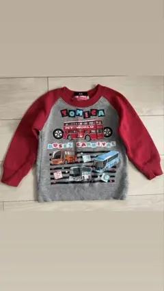 【100cm】トミカ11月中はおまけ付き⭐︎トレーナー　トミカ好きなお子さんに♪