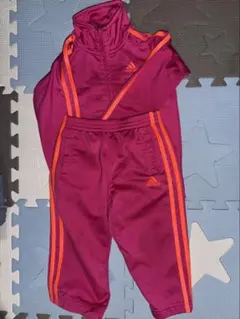 adidas ピンク　ジャージ上下　セットアップ