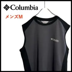 T3958★美品★コロンビア*タンクトップ*薄手*ポリエステル*メンズM*グレー
