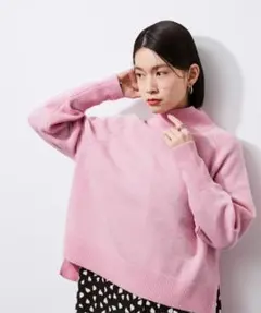 アダム・エ・ロペ ウール クロップドタートルプルオーバー フリーサイズ