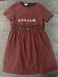 familiar チェック柄 ワンピース 120