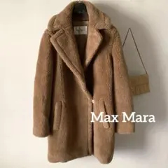 希少大きめサイズ42【極美品】マックスマーラ フーデッドコート フォックスファー 楽天市場】マックスマーラ コート（素材（生地・毛糸）ファー