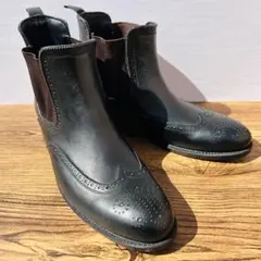 TAKEO KIKUCHI タケオキクチ サイドゴアブーツ 27cm ブラック