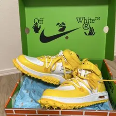 カエデ様美品 Off-White™ × Nike Air Force 1 mid Off-White × Nike Air Force 1 Mid SP LTHR Graffiti “White”が