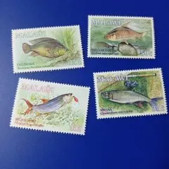 3543 外国切手 マラウイ 1989年 マラウイ釣魚協会設立50周年 4V