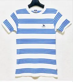 【DOG DEPT】マルチボーダー 半袖 Tシャツ ホワイト×ブルーのサムネイル