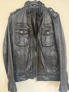 leather jacket ギミック お兄系 y2k archive - メルカリ