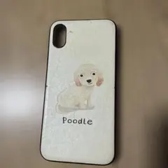 プードルイラストX、XS iPhoneケース