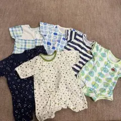 【エンゼル】【ニシキ】ベビー ロンパース 6枚セット 50-70cmのサムネイル
