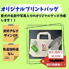 オリジナルトートバッグ　オーダー　プリント　名入れ