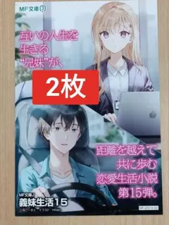 義妹生活 15  ポストカード 三河ごーすと  特典 イラストカード MF文庫