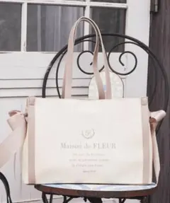 Maison de FLEUR キャンバススクエア2Wayトートバッグ