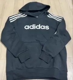 アディダス　パーカー　ブラック　160cm