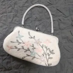 ★再値下げ★【ヴィンテージ】花柄　総ビーズバッグ　和装　蚤の市　ブロカント
