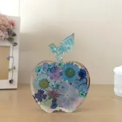 固まるハーバリュウム♡りんごの置き物