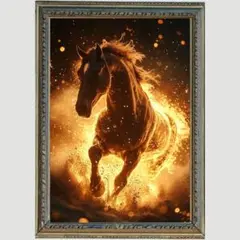 P26782026年干支馬 未来を切り開く勝利の馬　開運ヒーリングアート】