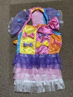 最終価格値下げ不可カラフルリボン付きペットドレス　ペットパラダイス　サイズDS