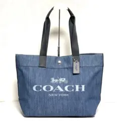 ✨極美品✨COACH ロゴホース アンド キャリッジ デニムトート F25902