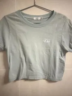 【美品】UGG クロップド丈 Tシャツ ライトグリーン Lサイズのサムネイル