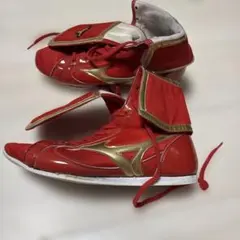 MIZUNO ボクシングシューズ レッド×ゴールドのサムネイル