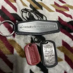 ハーレーダビッドソン メタルキーホルダーとドッグタグ