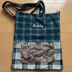も*け様 Candystripper チェック パッチ ショルダーバッグのサムネイル