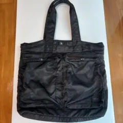 ポーター　30周年　タンカー迷彩柄 ブラック トートバッグ