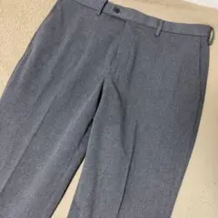 【極美品】UNIQLOスラックス　ヒートテック　グレー　W88