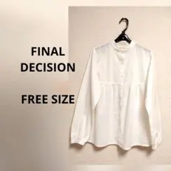ファイナルディシジョン オフ白 薄手ブラウス used 良好品のサムネイル
