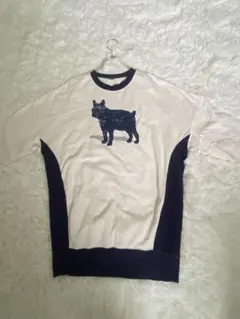 give ReCollection フレブル犬プリント Tシャツ