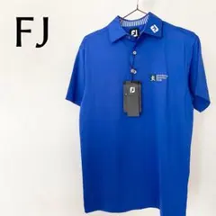 新品　未使用　美品　FJ フットジョイ　ゴルフ　ウエア　ポロシャツ　半袖　ブルーのサムネイル