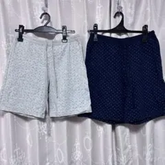 【2着セット】UNIQLO ルームウェア　ショートパンツ　水玉　スウェットのサムネイル