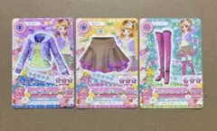 アイカツカード PG リボン柄ボレロトップスコーデ　大空あかり