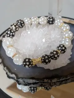 ブレスレットセット（ドット・アメジスト・スモーキークォーツ）