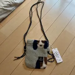 D.KELLY ボア ショルダーバッグ 犬柄