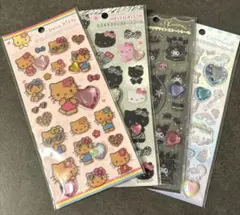 キラキララインストーンシール　４枚セット